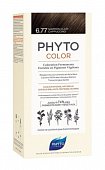 Фитосолба Фитоколор (Phytosolba Phyto Color) краска для волос оттенок 6,77 Светлый каштан-капучино 50/50/12мл, Фитосолба