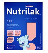Нутрилак (Nutrilak) Премиум ПРЕ молочная смесь для недоношенных и маловесных детей, 350г, Инфаприм ЗАО
