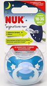 NUK (НУК) соска-пустышка силиконовая ортодонтическая Signature Night 18-36 месяцев + контейнер звездочки, MAPA GmbH