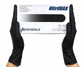 Перчатки Archdale Nitrimax смотровые нитриловые нестерильные неопудренные текстурные размер L, 50 пар, черные, Top Glove SDn BHD